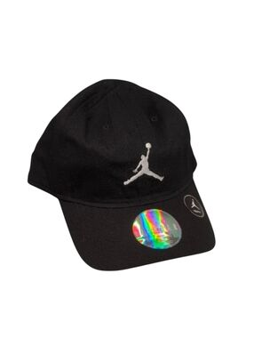 Jordan Black Cap with Embroidered Logo Youth Size